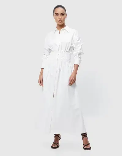 Mossman Shadow Maxi Dress White Size 8 