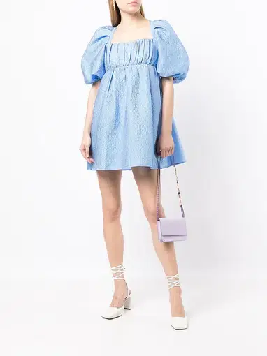  Rachel Gilbert Sophia Mini Dress Blue Size AU 12