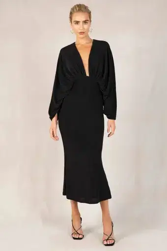 Misha Collection Rica Midi Dress Black Size 6