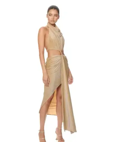 Eliya The Label Aphrodite Dress Gold Size 8