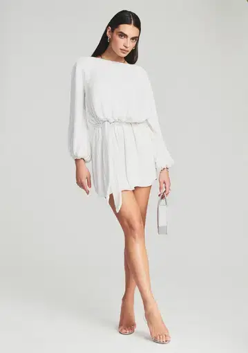 Retrofete Grace Dress Moonglow White Size L