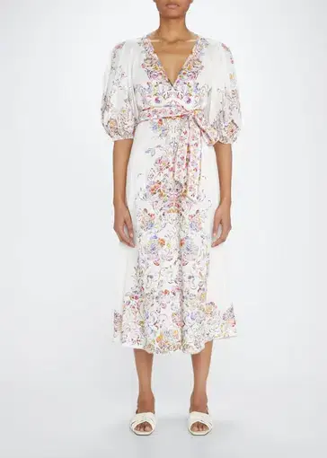 Zimmermann Prima Day Mini Dress Multi Floral Print Size 2