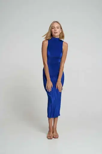 L'Idee The Soirée Moss Gown Cobalt Size 8