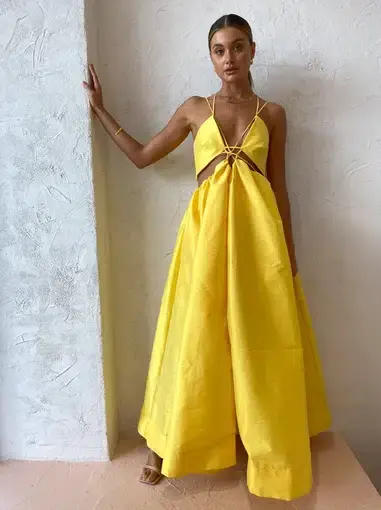 Helen O'Connor Super Nova Gown in Limoncello Size 10