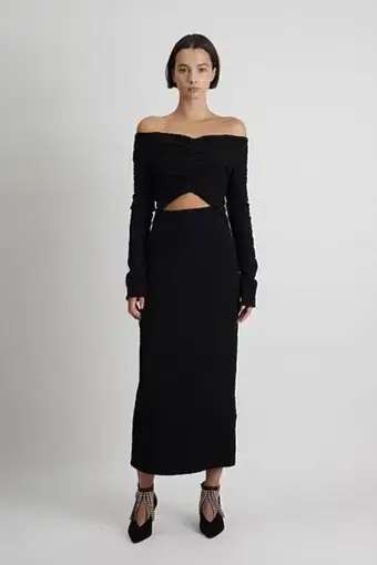 Camilla & Marc Minerva Long Sleeve Dress Black Size 12