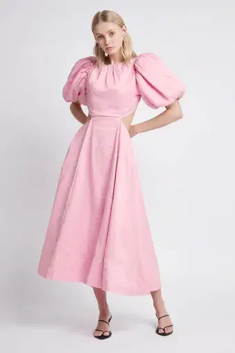 Aje Serendipity Cut Out Dress Musk Pink Size 14 