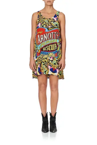 Camilla Arnotts Limited Edition Swing Dress Beads and Print Size 10