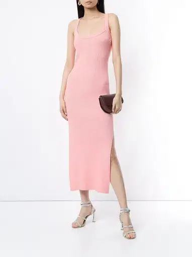 Manning Cartell Sweet Ride Knit Midi Dress Pastel Pink Size M