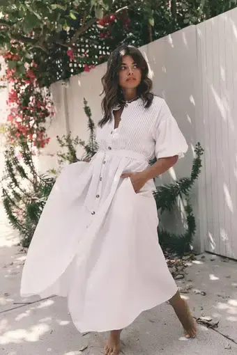 La Boheme Girls Poppy Maxi Dress White Size XL