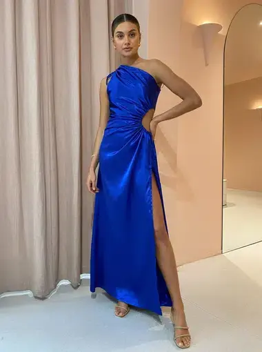 Sonya Moda Nour Maxi Dress Cobalt Blue Size 8