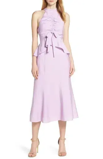 Keepsake Luminous Midi Dress Lavender Size 10