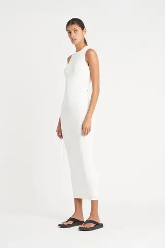 Sir the Label Celena Cross Back Dress White Size 8