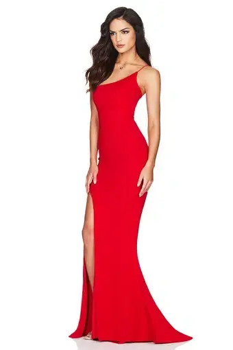 Love Nookie Jasmine One Shoulder Gown Red Size XS