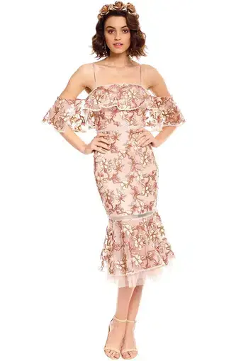 Rodeo Show Rowena Lace Dress Print Size 8