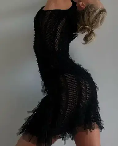 Roberta Einer Angel Mini Dress Black Size XS/S