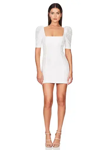Nookie Solana Sleeve Mini Dress White Size XS