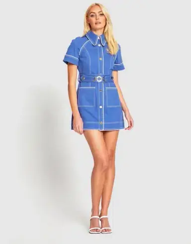 Alice McCall Saturdays Mini Dress Blue Size 4