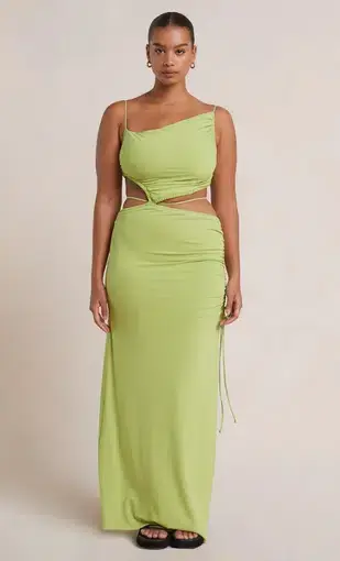 Bec & Bridge Dilkon Maxi Dress Lime Green Size 8
