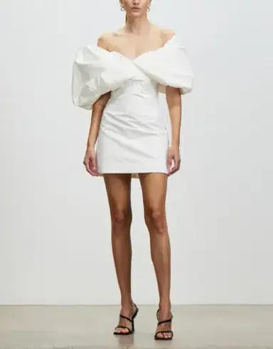 Rachel Gilbert Xavier Mini Dress White Size 6