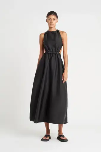 Sir The Label Vivienne Maxi Dress Black Size 10 