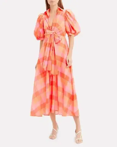 Silvia Tcherassi Perth Checked Dress Print Size M