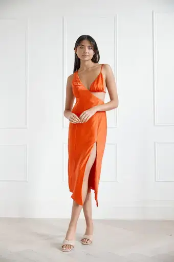 San Sloane Orisis Dress Orange Size 6 