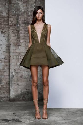 Lexi Chakra Dress in Olive Green Size 10