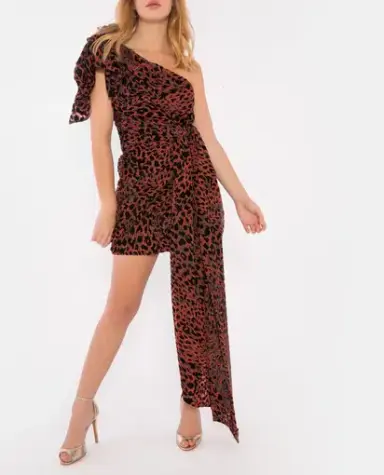 Misha Collection Moxie Dress Print Size 6 