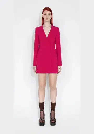 Cue Blazer Mini Dress Hot Pink Size 10