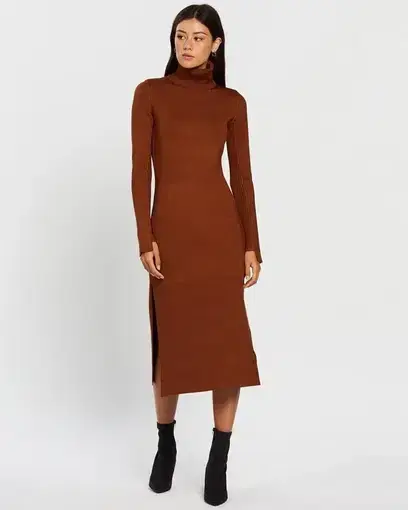 Camilla and Marc Winifred Knit Dress Brown Size 10