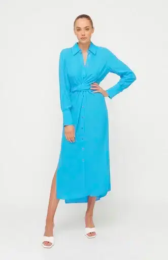 Sheike Paradiso Dress Blue Size 14