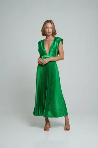 L'idee Gala Gown Bright Green Size 10