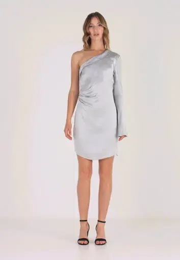 Bec & Bridge Caroline Mini Dress in Silver Size 10
