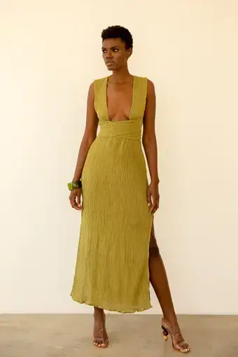 Savannah Morrow Verita Dress Agave Green Size 10