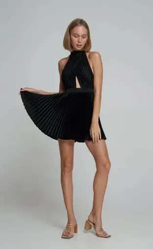 L’idee Renaissance Mini Dress Black Size 10