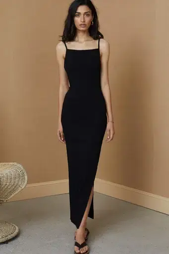Bec & Bridge Lady Lila Midi Dress Black Size 14