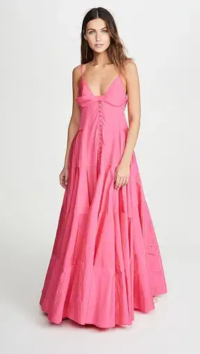Jaquemus La Robe Manosque Maxi Dress Pink Size 10 