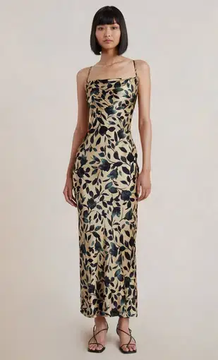 Bec & Bridge Silhouette Vine Maxi Dress Print Size 6 