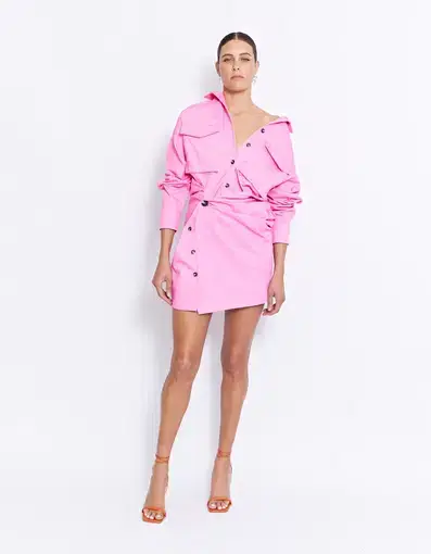 Pfeiffer Forbes Mini Dress Ultra Pink Size 10