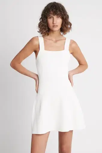 AJE Casa Mini Knit Dress Ivory Size 6 