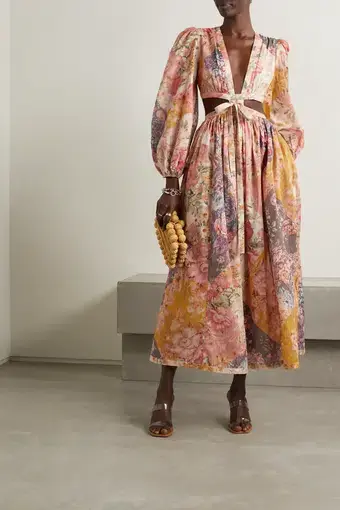 Zimmermann Pattie Patchwork Dress Patch Floral Size 1