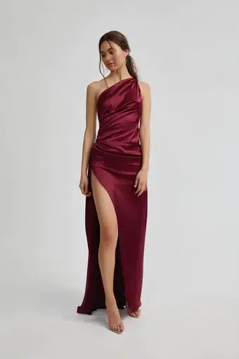 Lexi Samira Dress Burgundy Size 10