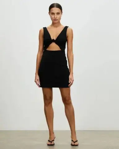 Lover Valentina Mini Dress Black Size 8