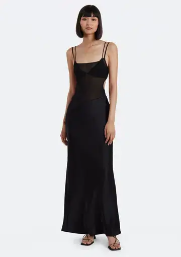 Bec & Bridge Lindsey Cut Out Maxi Dress Black Size 10