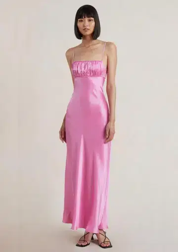 Bec & Bridge Amber Maxi Dress Candy Pink Size 10