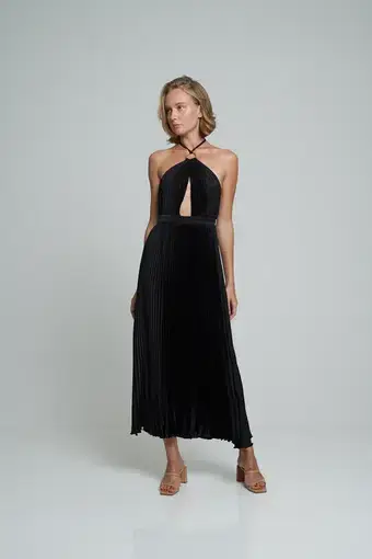 L'Idee Woman Reveil Gown Noir Size 10