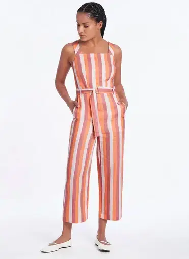 Marcs Candy Stripe Jumpsuit Print Size 10