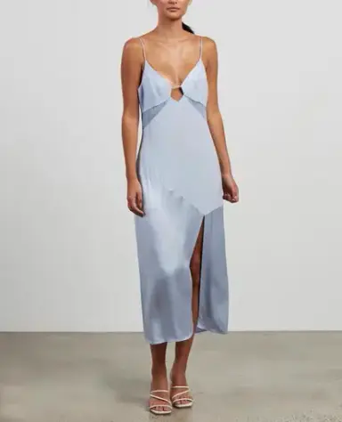Vestire Palm Beach Midi Dress Blue Size 14