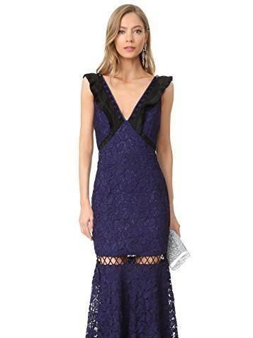 LA MAISON TALULAH The Trial Vee Neck Gown in Size S