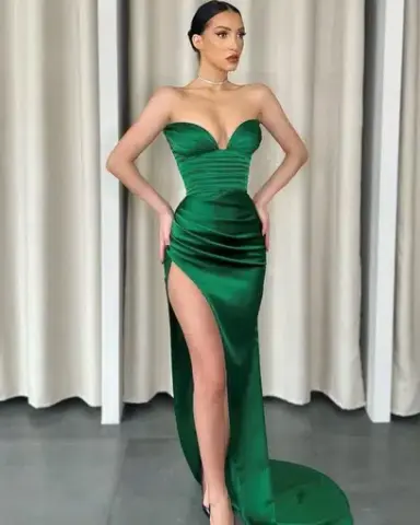 Lia Stublla Sofia Gown Green Size S